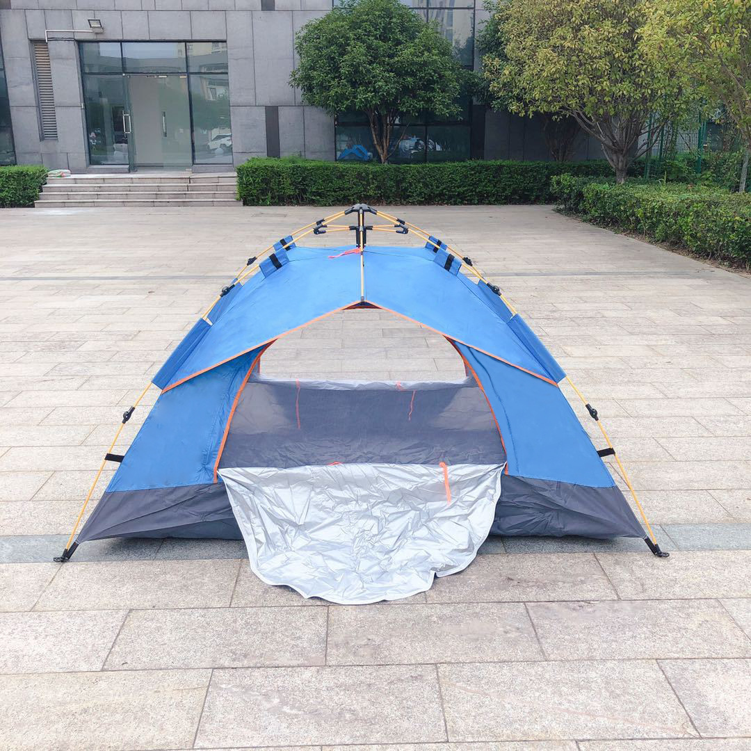 Cheap Goat Tents Outdoor Supplies Double layer Camping Tent 2 3 4 People Automatic Spring type Quick opening Sunscreen Rainproof Windproof Tents Tents